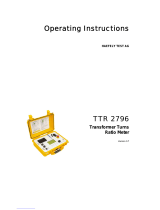 Haefely Test AG TTR 2796 Operating Instructions Manual