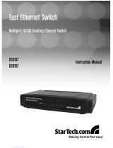 StarTech.com 8 Port 10/100 Mbps Fast Ethernet Switch User manual