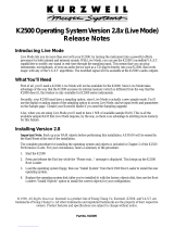Kurzweil k2500 Release note