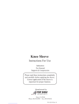 Top shelf Orthopedics Knee Sleeve Operating instructions