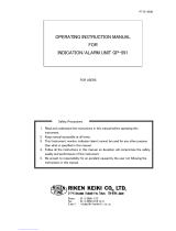 Riken Keiki GP-591 Operating Instructions Manual
