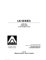 Master audio LN-215 Series User manual