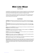 RJM Mini Line Mixer User manual
