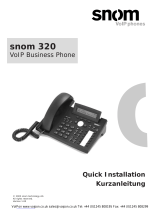 Snom 320 Quick Installation