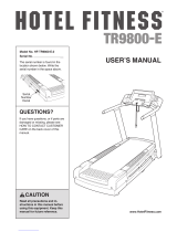 Hotel Fitness HF-TR9800-E.0 User manual