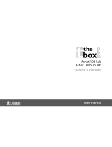 The box Achat 108 Sub User manual