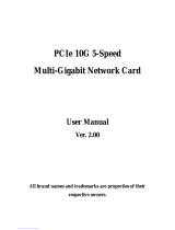 SUNRICH TECHNOLOGY PCIe 10G 5-Speed User manual