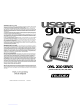 Teledex Opal Series 2006 User manual