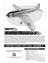 WATT AGE P-47 Thunderbolt EP ARF Assembly Instruction Manual