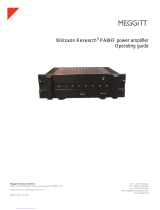 Wilcoxon Research PA8HF Operating instructions