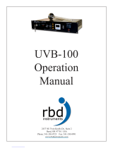 rbd instruments UVB-100 Operating instructions