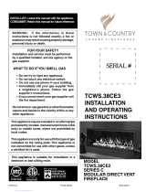 Town & Country Fireplaces TCWS.38CE2 Installation And Operating Instructions Manual