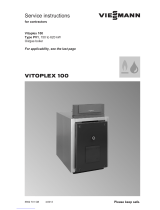 Viessmann Vitoplex 100 Service Instructions Manual