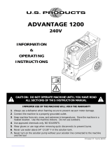 U.S. Products advantage 1200 Information & Operating Instructions