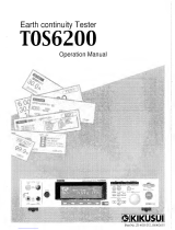 Kikusui tos6200 Operating instructions