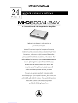 JL Audio MHD600/4-24V Owner's manual