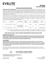 Eye Lighting EYELITE PF*-L17-7**-W-***-*-DB Series Installation Instructions Manual