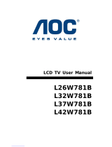 AOC L37W781B User manual