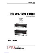 Western Telematic IPS-800, IPS-800-CE, IPS-1600, IPS-1600CE User manual