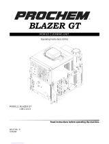 Prochem blazer gt Operating Instructions Manual