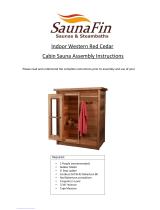 SaunaFit Indoor Western Red Cedar Assembly Instructions Manual