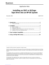 Quantum DLTtape SDLT 320 Supplementary Manual