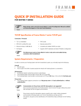 Frama Matrix F Series Quick Installation Manual