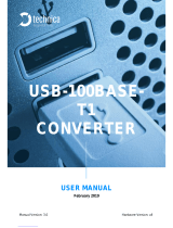 Technica 100BASE-T1 SPY Mini User manual