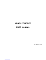 Portwell PCI-ICM-1S User manual