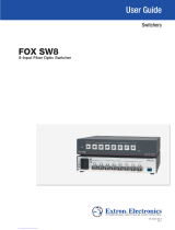 Extron electronics FOX SW8 User manual