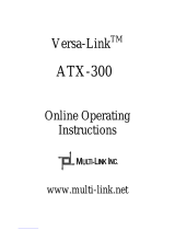 Multi-Link ATX-300 Operating instructions