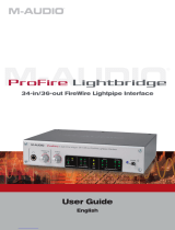 M-Audio ProFire Lightbridge User manual