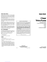 Radio Shack CLEAR TRIM-FONE 43-858 User manual