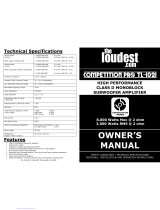 Competition Pro TL-1021 Owner's manual