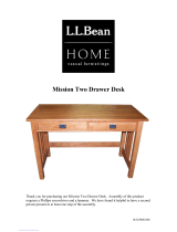 L.L.Bean Mission Two Drawer Desk Assembly Instructions