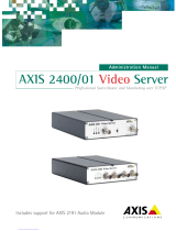 Axis 2400/01 User manual