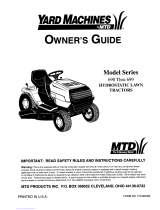 Yard Machines 699 User manual