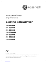 Kaisertech 270-BS2000E Instruction Sheet