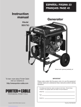 Porter-Cable BSV750 User manual