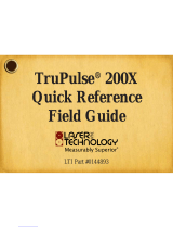 Laser Technology TruPulse 200X Quick Reference Field Manual