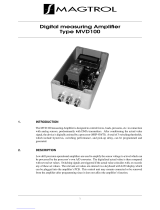 Magtrol MVD100 User manual