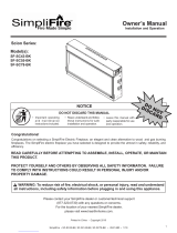 SimpliFire SF-SC78-BK Owner's manual