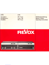 Revox A78 Operating Instructions Manual