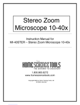 Home Science Tools MI-40STER User manual