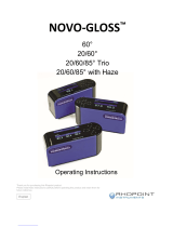 Rhopoint NOVO-GLOSS 20/60/85 Trio Operating Instructions Manual