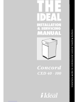 Ideal Boilers Concord CXD 40-60 Installation & Servicing Manual