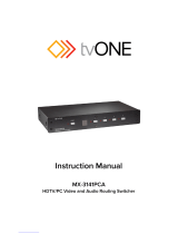 TV One MX-3141PCA User manual