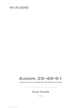 M-Audio AXIOM User manual