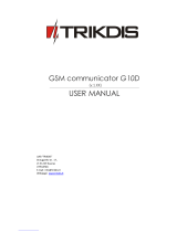 Trikdis G10D User manual
