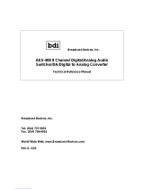 Broadcast Devices AES-408 Technical Reference Manual